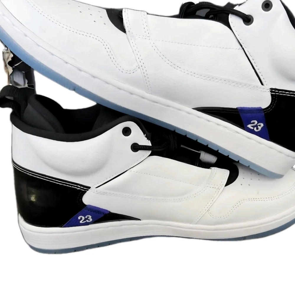 NIKE AIR JORDAN Men's "Fadeaway" Concord Basketball Sneakers Men's Size 10.5 New - Picture 3 of 8